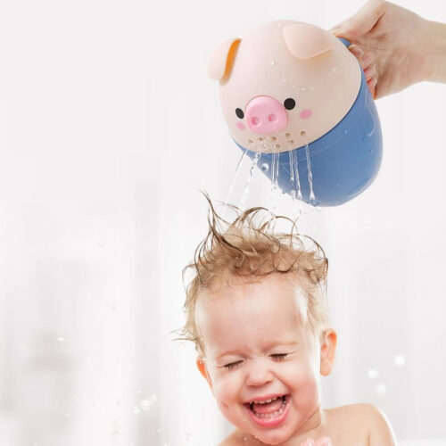 Cartoon Shampoo Cup Baby Spoon Shower Bath Cup Bath Toy