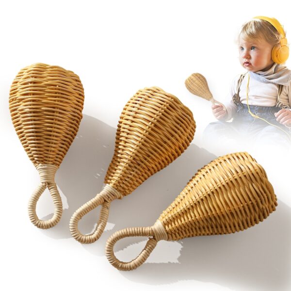 1 Pc Handmade Baby Rattan Rattles