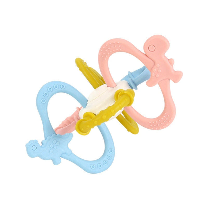 Newborn Toys Soft Baby Rattle Teether Educational Baby