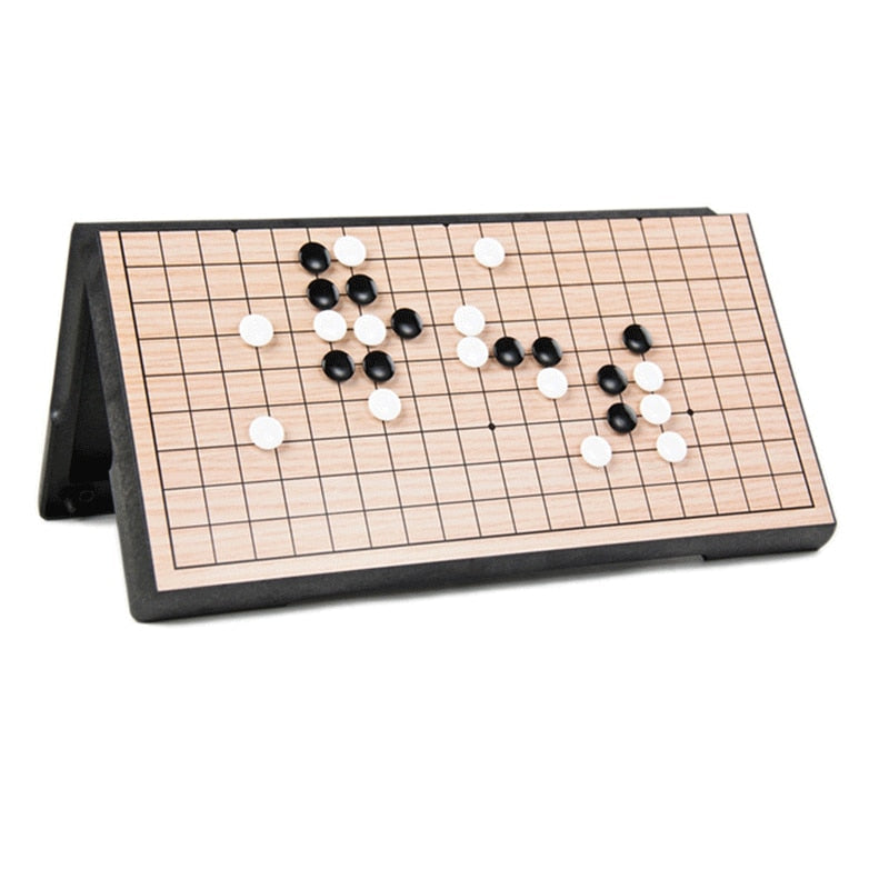 Old Game of Go Folding Chessboard Kids Tabletop
